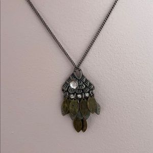 American Eagle Long Fish Necklace